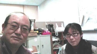 Ms.Rika Tanaka & Prof. Toyonaga by Selfy